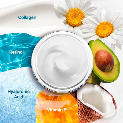 Nownoon – Crema Facial de Colágeno, Retinol y Ácido Hialurónico 55 ml