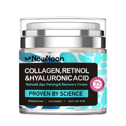 Nownoon – Crema Facial de Colágeno, Retinol y Ácido Hialurónico 55 ml