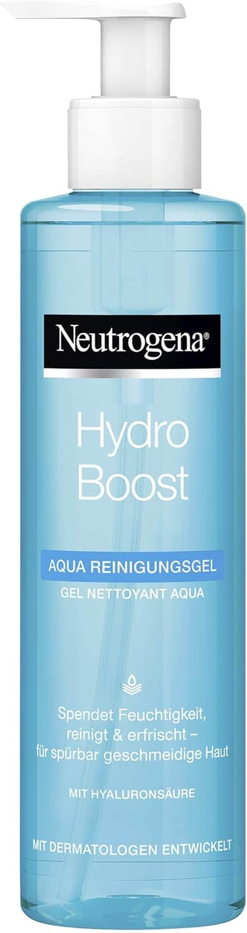 Neutrogena Hydro Boost Gentle Facial Cleanser with Hyaluronic Acid and Glycerin for All Skin Types, 200 ml