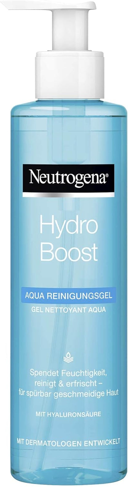 Neutrogena Hydro Boost Gentle Facial Cleanser with Hyaluronic Acid and Glycerin for All Skin Types, 200 ml